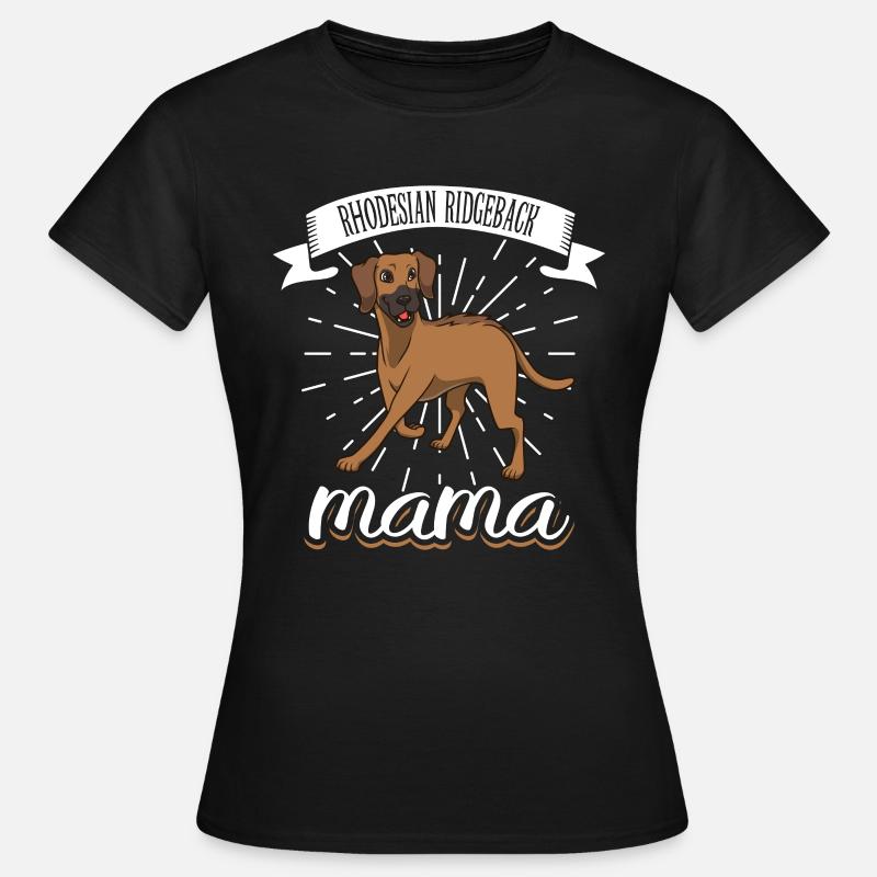Rhodesian Ridgeback Mom - Rhodesian Ridgeback - Women's T-Shirt - black