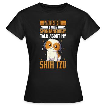 Amant de Shih Tzu - T-shirt Femme - noir - Devant - AI Model Female 172 dark (172cm)