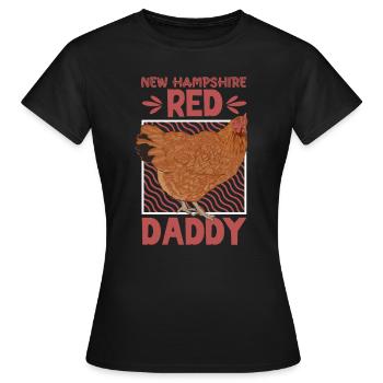 Papa du New Hampshire - T-shirt Femme - noir - Devant - AI Model Female 172 dark (172cm)