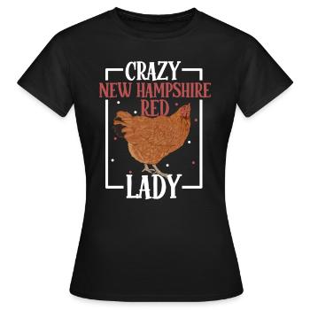 Folle dame du New Hampshire - New Hampshire - T-shirt Femme - noir - Devant - AI Model Female 172 dark (172cm)
