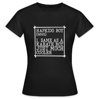 Hapkido boy - Frauen T-Shirt - Schwarz - Vorne - AI Model Female 172 dark (172cm)