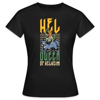 Souverain des Enfers - Déesse Viking Hel - T-shirt Femme - noir - Devant - AI Model Female 172 dark (172cm)