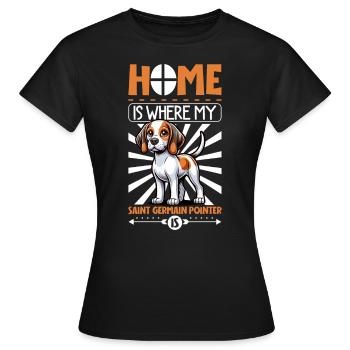 Accueil - Braque Saint-Germain - T-shirt Femme - noir - Devant - AI Model Female 172 dark (172cm)