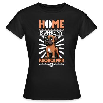 Page d’accueil - Broholmer - T-shirt Femme - noir - Devant - AI Model Female 172 dark (172cm)