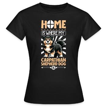 Accueil - Chien de berger des Carpates - T-shirt Femme - noir - Devant - AI Model Female 172 dark (172cm)
