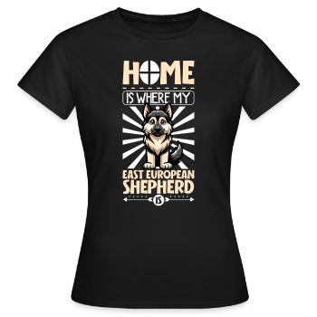Accueil - Berger d’Europe de l’Est - T-shirt Femme - noir - Devant - AI Model Female 172 dark (172cm)