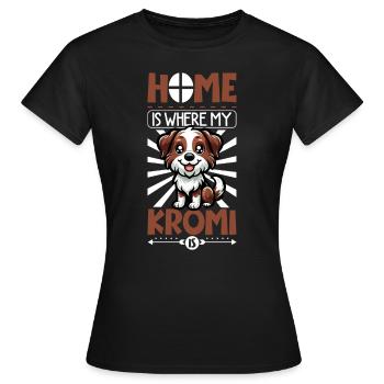 Page d’accueil - Kromfohrländer - T-shirt Femme - noir - Devant - AI Model Female 172 dark (172cm)