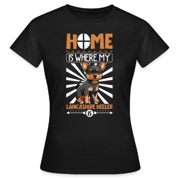 Zuhause - Lancashire Heeler - Frauen T-Shirt - Schwarz - Vorne - AI Model Female 172 dark (172cm)