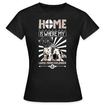 Page d’accueil - Großer Münsterländer - T-shirt Femme - noir - Devant - AI Model Female 172 dark (172cm)