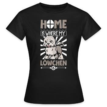 Page d’accueil - Löwchen - T-shirt Femme - noir - Devant - AI Model Female 172 dark (172cm)
