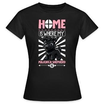 Zuhause - Ca de bestiar - Frauen T-Shirt - Schwarz - Vorne - AI Model Female 172 dark (172cm)