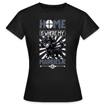 Page d’accueil - Markiesje - T-shirt Femme - noir - Devant - AI Model Female 172 dark (172cm)