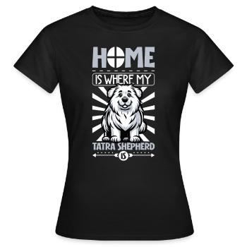 Page d’accueil - Polski Owczarek Podhalanski - T-shirt Femme - noir - Devant - AI Model Female 172 dark (172cm)