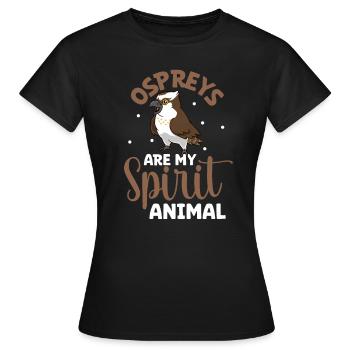 Favorite animal - Osprey - Women's T-Shirt - black - Front - AI Model Female 172 dark (172cm)