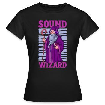 Sound Wizard - Sound Engineer - Women's T-Shirt - black - Front - AI Model Female 172 dark (172cm)