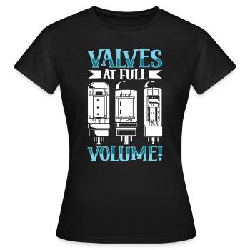 Tubes à plein volume - Tubes à vide - T-shirt Femme - noir - Devant - AI Model Female 172 dark (172cm)