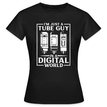 Tube Guy - Amplificateur à tubes - T-shirt Femme - noir - Devant - AI Model Female 172 dark (172cm)