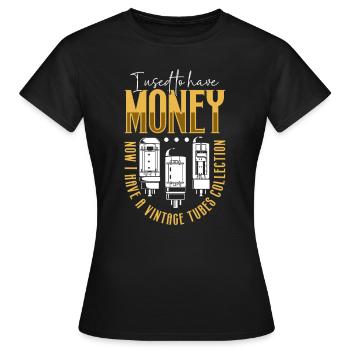 Vintage Vacuum Tubes Collection - Tube Valve - Women's T-Shirt - black - Front - AI Model Female 172 dark (172cm)