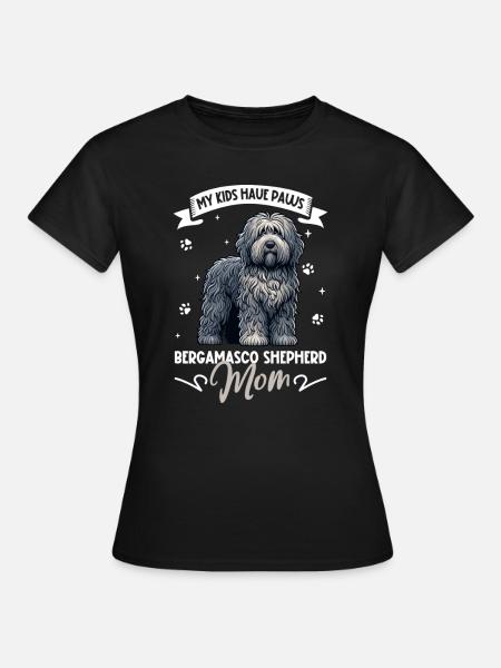 Bergamasker Hirtenhund Mama - Frauen T-Shirt - Schwarz