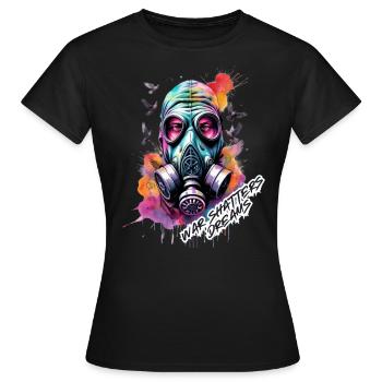 War Shatters Dreams, Peace Fosters Hope ! - Frauen T-Shirt - Schwarz - Vorne - AI Model Female 172 dark (172cm)