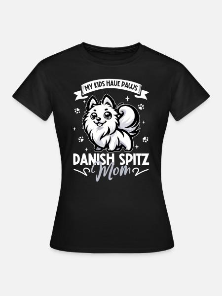 Dänischer Spitz Mama - Frauen T-Shirt - Schwarz