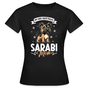 Zentral persischer Hirtenhund Qhadrejooni Mama - Frauen T-Shirt - Schwarz - Vorne - AI Model Female 172 dark (172cm)