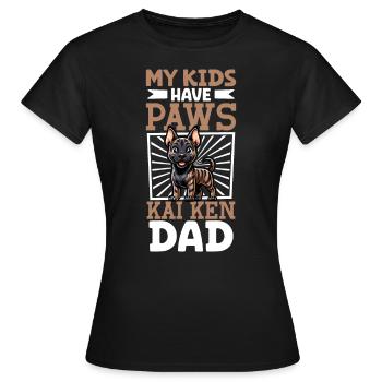 Kai Ken Papa - Women's T-Shirt - black - Front - AI Model Female 172 dark (172cm)