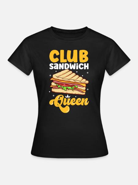Club Sandwich Queen - T-shirt Femme - noir