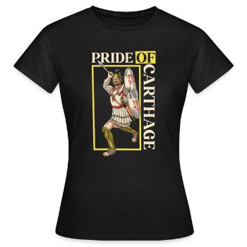 Karhago - Karthagischer Hoplit - Frauen T-Shirt - Schwarz - Vorne - AI Model Female 172 dark (172cm)