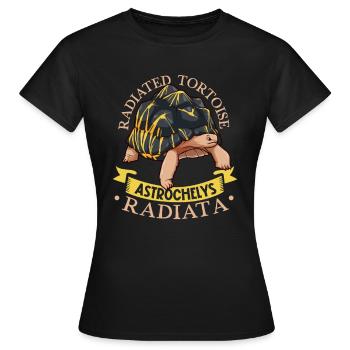 Radiated tortoise - Women's T-Shirt - black - Front - AI Model Female 172 dark (172cm)