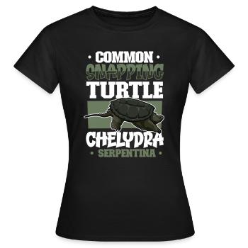 Snapping Turtle - Women's T-Shirt - black - Front - AI Model Female 172 dark (172cm)