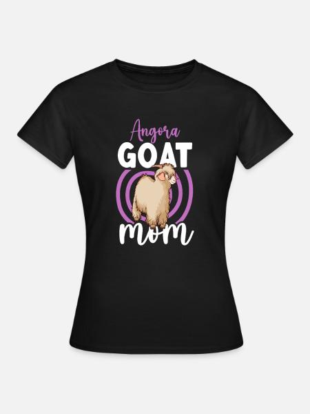 Mama einer Angoraziege - Frauen T-Shirt - Schwarz