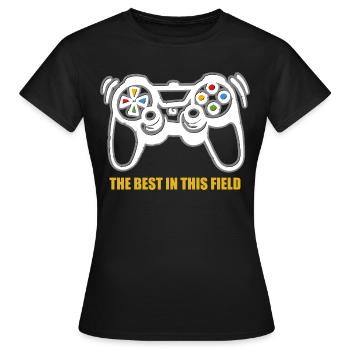 Spielkonsolen-Spieler - Frauen T-Shirt - Schwarz - Vorne - AI Model Female 172 dark (172cm)