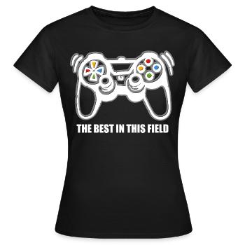 Spielkonsolen-Spieler - Frauen T-Shirt - Schwarz - Vorne - AI Model Female 172 dark (172cm)