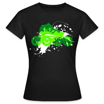 Roller Skates Roller - Women's T-Shirt - black - Front - AI Model Female 172 dark (172cm)