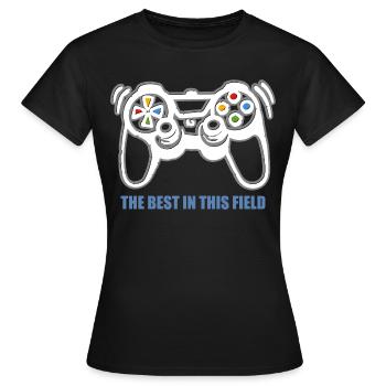 Spielkonsolen-Spieler - Frauen T-Shirt - Schwarz - Vorne - AI Model Female 172 dark (172cm)