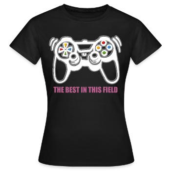 Spielkonsolen-Spieler - Frauen T-Shirt - Schwarz - Vorne - AI Model Female 172 dark (172cm)