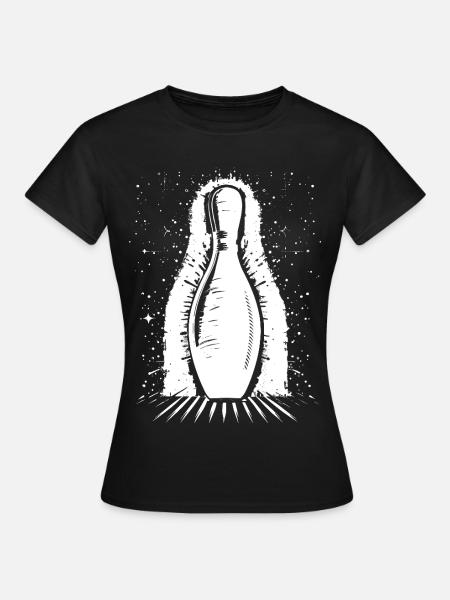 Bowling Pin - Frauen T-Shirt - Schwarz