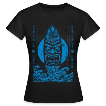 Tikki Tribe - Frauen T-Shirt - Schwarz - Vorne - AI Model Female 172 dark (172cm)