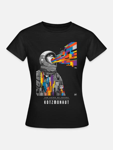 Kotzmonaut - Frauen T-Shirt - Schwarz