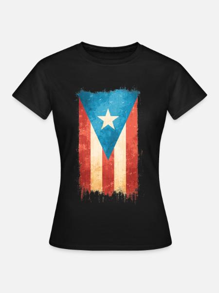 Puerto Rico - Frauen T-Shirt - Schwarz