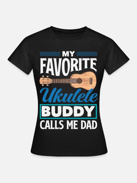 Lustiges Ukulele Designs Und Sprüche - Frauen T-Shirt - Schwarz