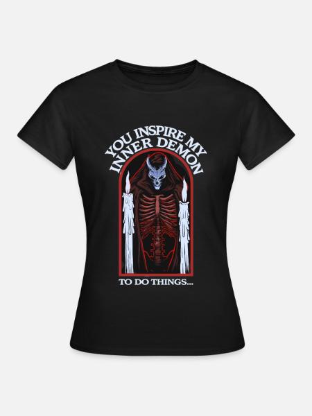 Inspre my demon - Frauen T-Shirt - Schwarz