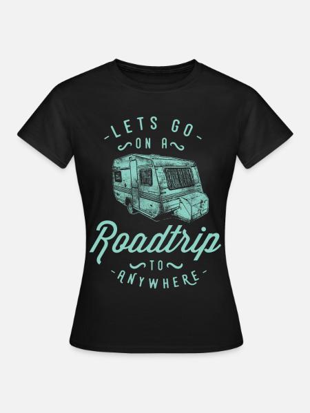 Road Trip - Frauen T-Shirt - Schwarz