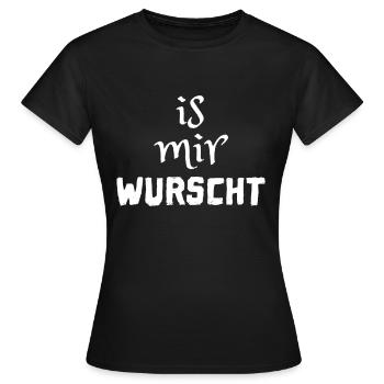 je m'en fiche - ça ne fait rien chemise pour indifférent - T-shirt Femme - noir - Devant - AI Model Female 172 dark (172cm)