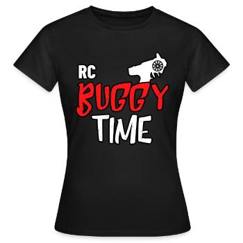 RC Buggy Geschenk Shirt für RC-Car Buggy Fahrer - Frauen T-Shirt - Schwarz - Vorne - AI Model Female 172 dark (172cm)