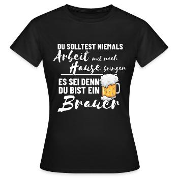 Brauer Bier Brauen - Frauen T-Shirt - Schwarz - Vorne - AI Model Female 172 dark (172cm)