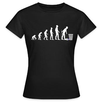 Collecting waste Protecting the environment - Women's T-Shirt - black - Front - AI Model Female 172 dark (172cm)