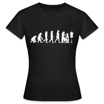 Nähen - Frauen T-Shirt - Schwarz - Vorne - AI Model Female 172 dark (172cm)