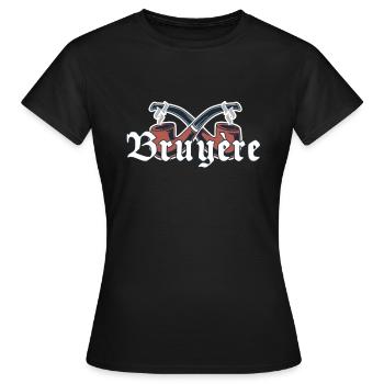Bruyere pipe cadeau fumeur de pipe - T-shirt Femme - noir - Devant - AI Model Female 172 dark (172cm)